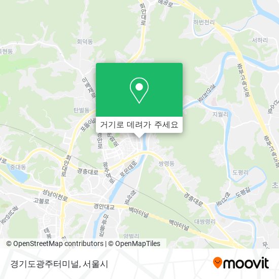 경기도광주터미널 지도