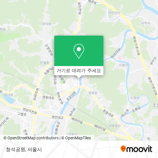 청석공원 지도