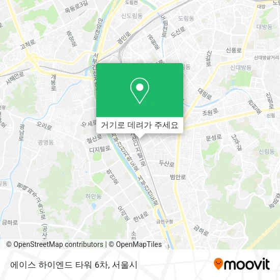 에이스 하이엔드 타워 6차 지도