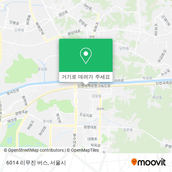 6014 리무진 버스 지도