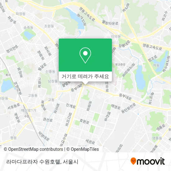 라마다프라자 수원호텔 지도