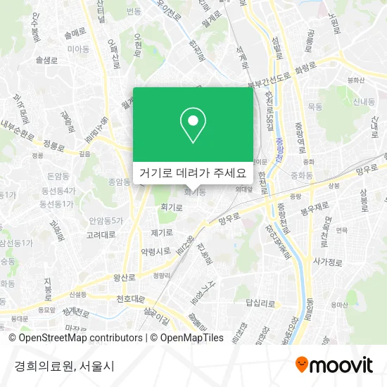 경희의료원 지도