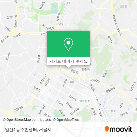일산1동주민센터 지도