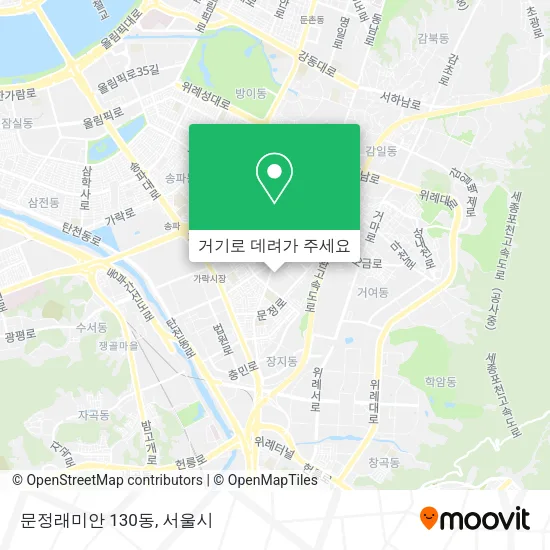 문정래미안 130동 지도