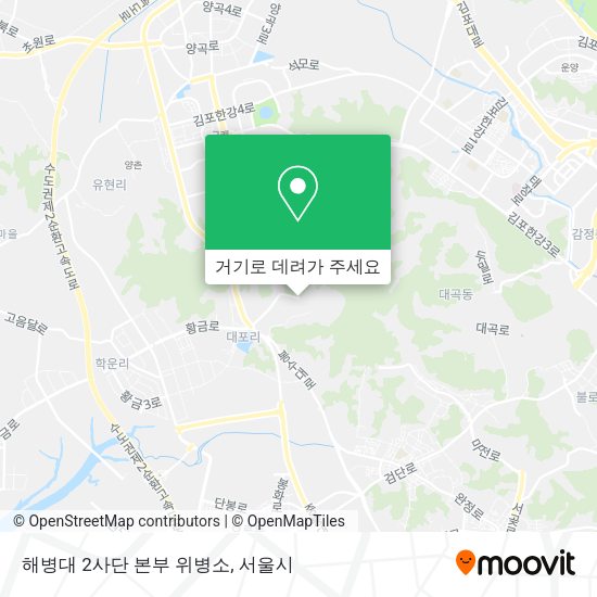 해병대 2사단 본부 위병소 지도