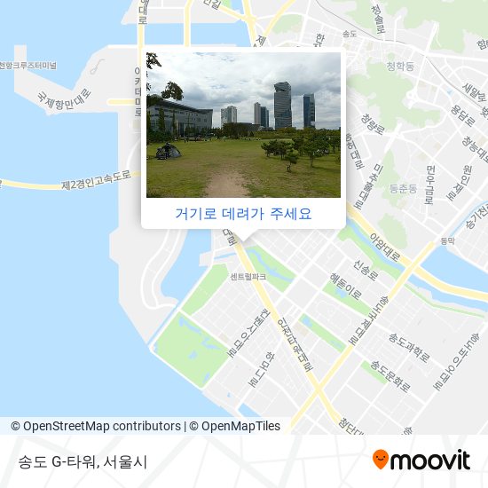 송도 G-타워 지도