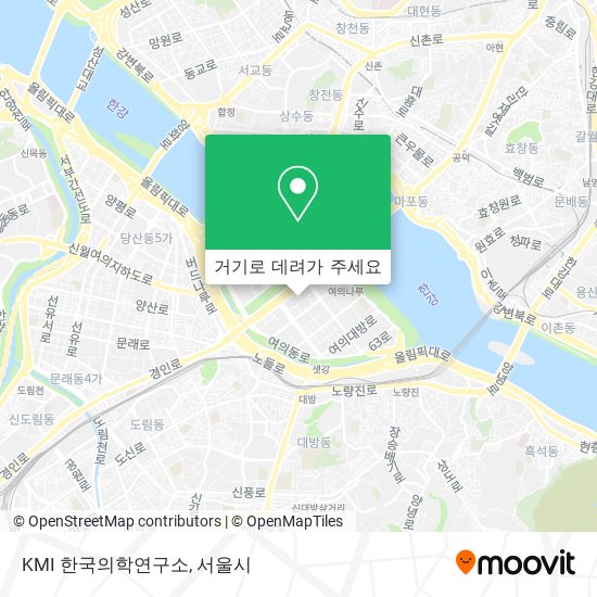 KMI 한국의학연구소 지도