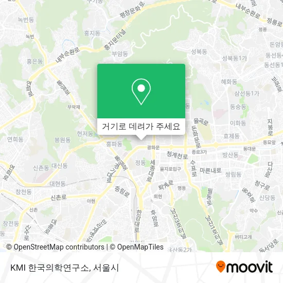 KMI 한국의학연구소 지도