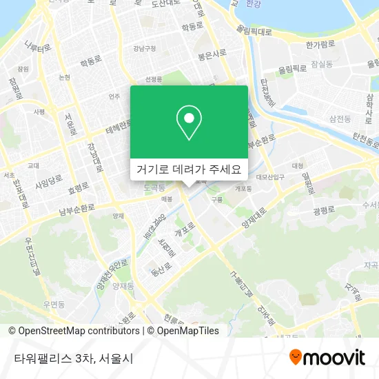 타워팰리스 3차 지도