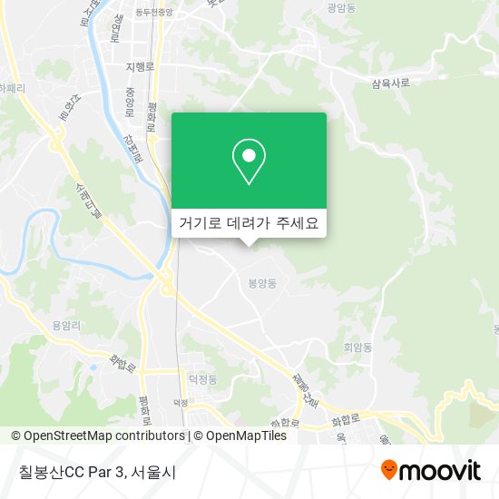 칠봉산CC  Par 3 지도