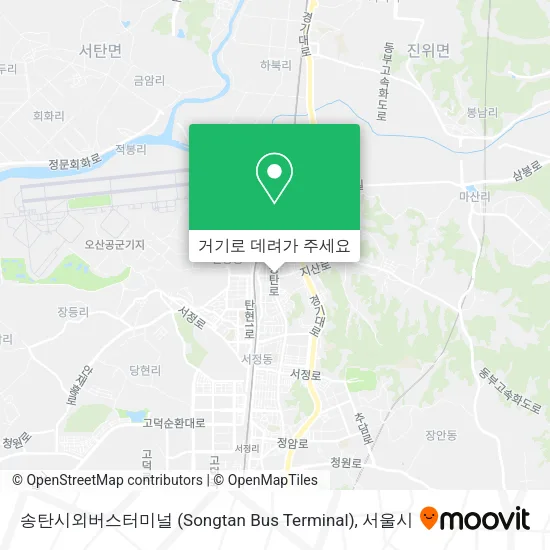 송탄시외버스터미널 (Songtan Bus Terminal) 지도