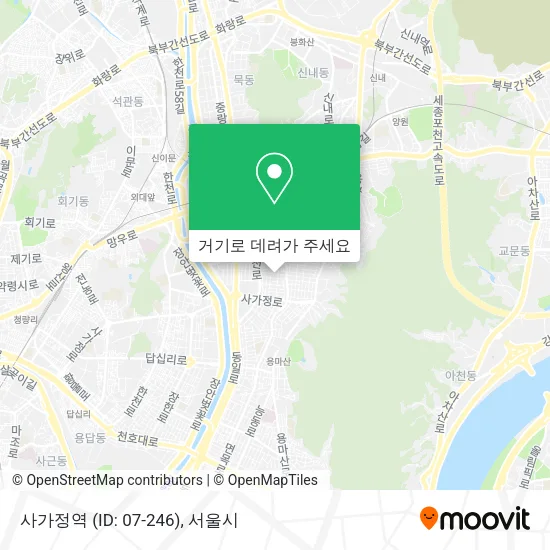 사가정역 (ID: 07-246) 지도