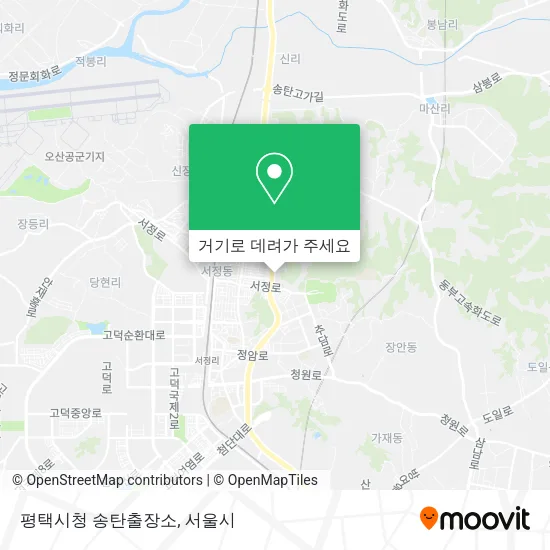 평택시청 송탄출장소 지도