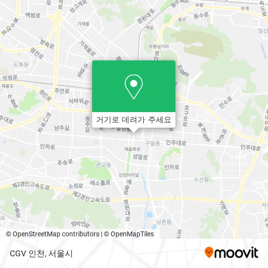 CGV 인천 지도