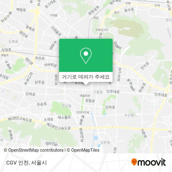 CGV 인천 지도