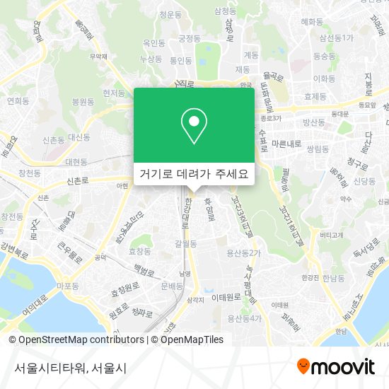 서울시티타워 지도