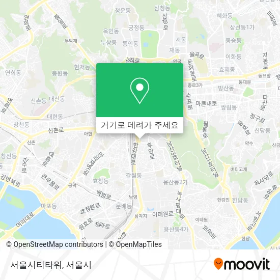 서울시티타워 지도