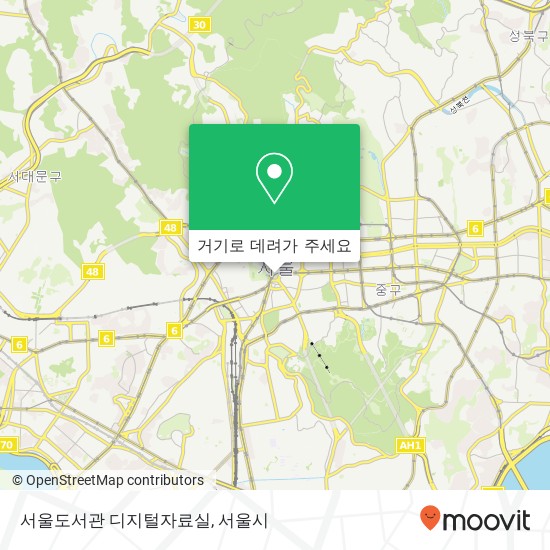 서울도서관 디지털자료실 지도