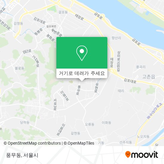 풍무동 지도