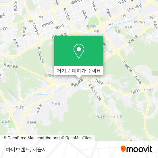 하이브랜드 지도