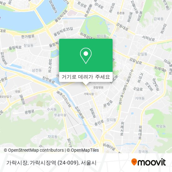 가락시장, 가락시장역 (24-009) 지도