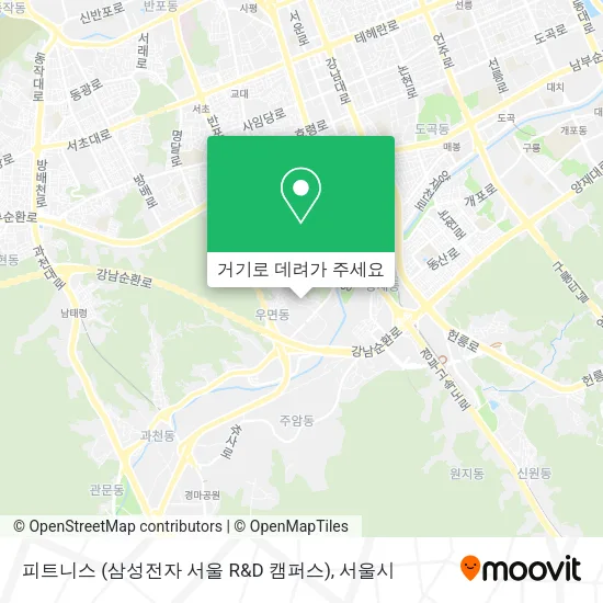 피트니스 (삼성전자 서울 R&D 캠퍼스) 지도