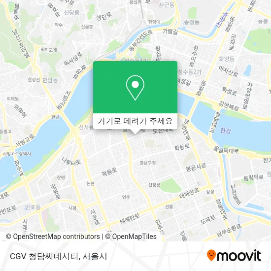 CGV 청담씨네시티 지도