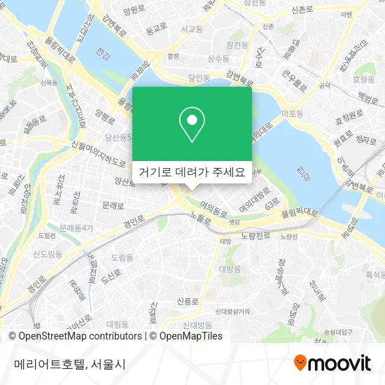 메리어트호텔 지도