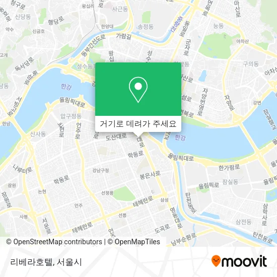 리베라호텔 지도