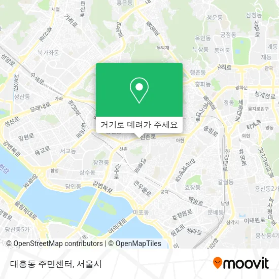 대흥동 주민센터 지도