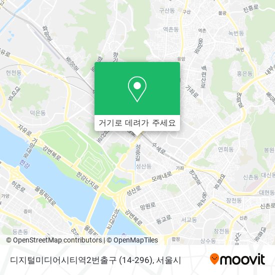 디지털미디어시티역2번출구 (14-296) 지도