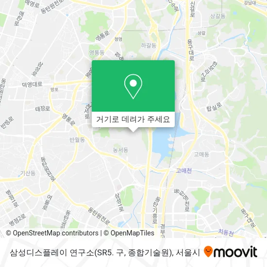 삼성디스플레이 연구소(SR5. 구, 종합기술원) 지도