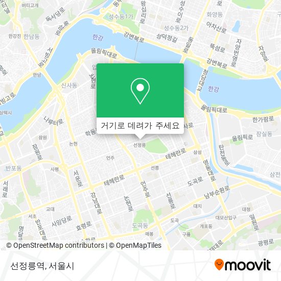 선정릉역 지도
