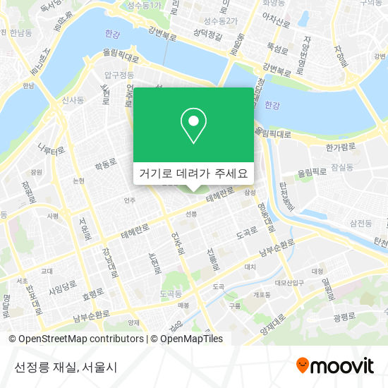 선정릉 재실 지도