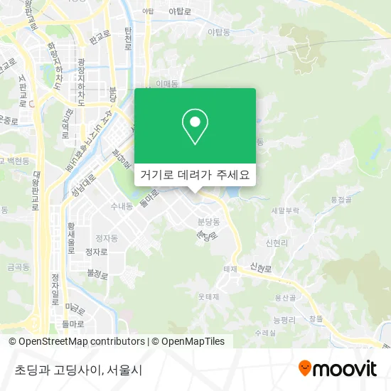 초딩과 고딩사이 지도