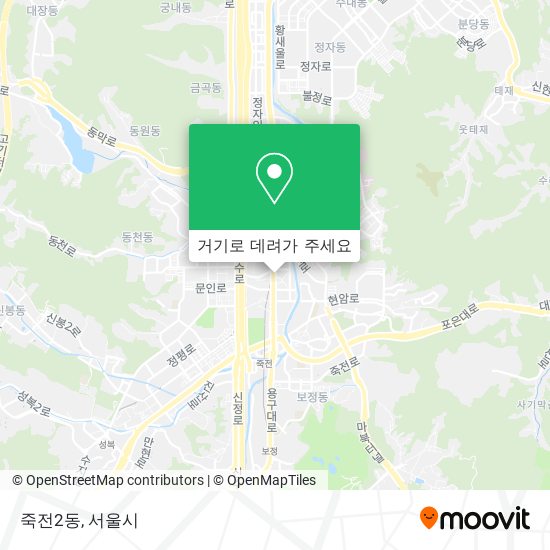 죽전2동 지도