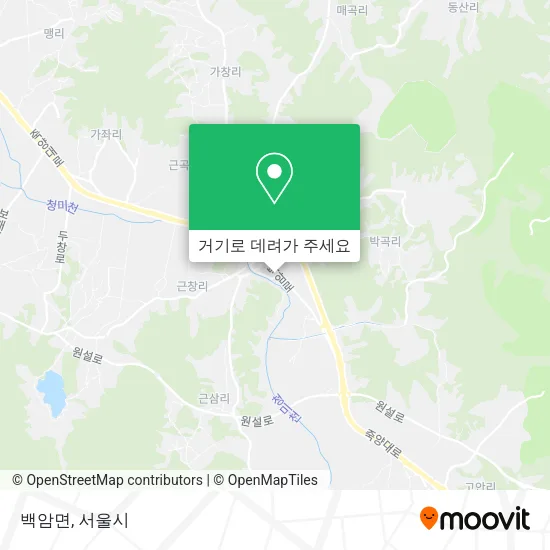백암면 지도