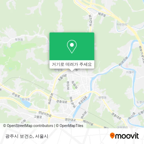 광주시 보건소 지도