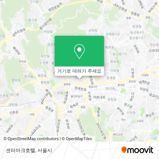 센터마크호텔 지도