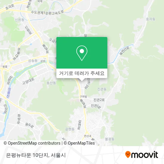 은평뉴타운 10단지 지도