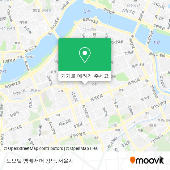 노보텔 앰배서더 강남 지도