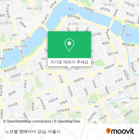 노보텔 앰배서더 강남 지도