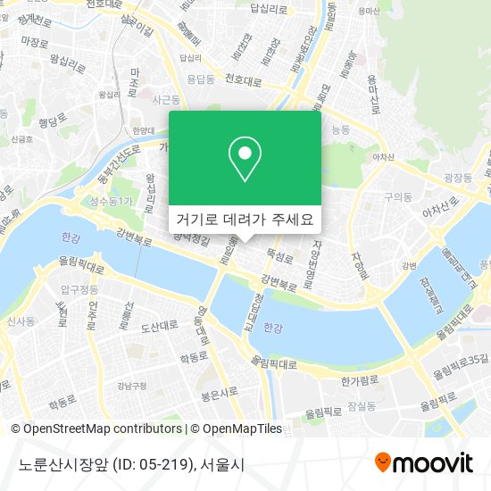 노룬산시장앞 (ID: 05-219) 지도