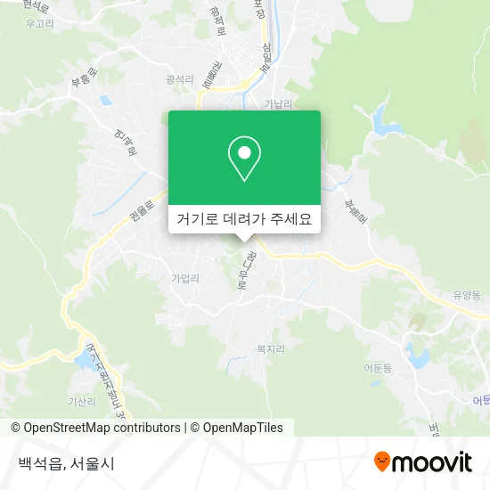 백석읍 지도