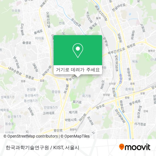 한국과학기술연구원 / KIST 지도