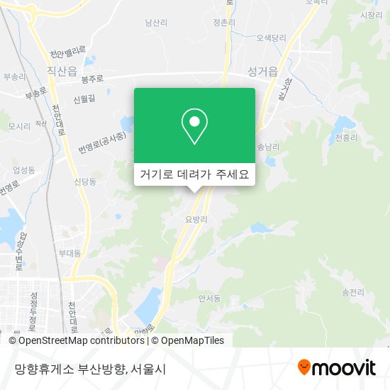망향휴게소 부산방향 지도