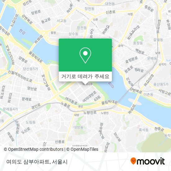 여의도 삼부아파트 지도