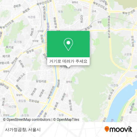 사가정곱창 지도