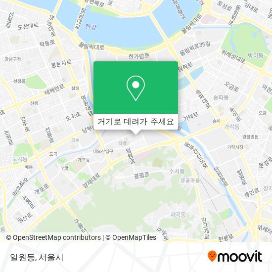 일원동 지도