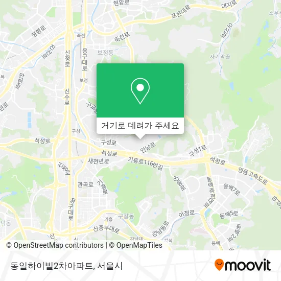 동일하이빌2차아파트 지도